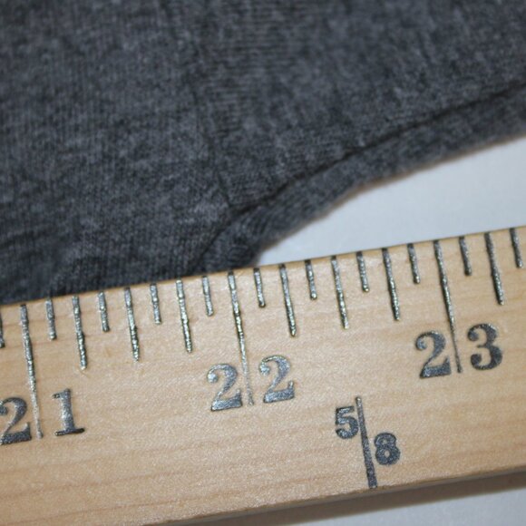 Etienne Marcel Top Sz M Gray Red Zipper Detail Crop Hi Lo 100% Cotton Top - Picture 14 of 14